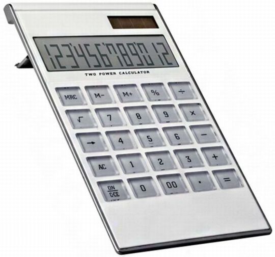33610 Calculatore promotionale din plastic cu baterie solara incorporata  poza 1