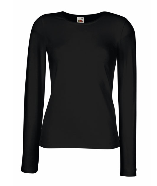61 384 36 Tricouri promotionale cu maneci lungi de dama Lady Fit Long Sleeve Crew Neck T Fruit of the Loom poza 2