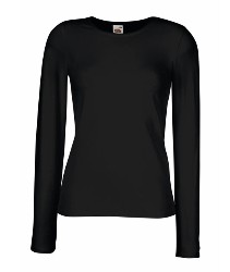 61 384 36 Tricouri promotionale cu maneci lungi de dama Lady Fit Long Sleeve Crew Neck T Fruit of the Loom poza 2