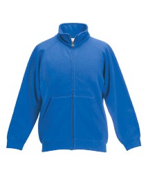 62 001 51 Jachete de copii albastre cu buzunare si fermoar Lady Fit Sweat Jacket Fruit of the Loom poza 4