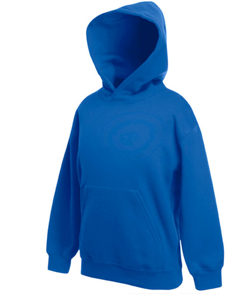 62 037 51 Hanorace de copii albastre cu buzunar cangur Kids Hooded Sweat Fruit of the Loom poza 4