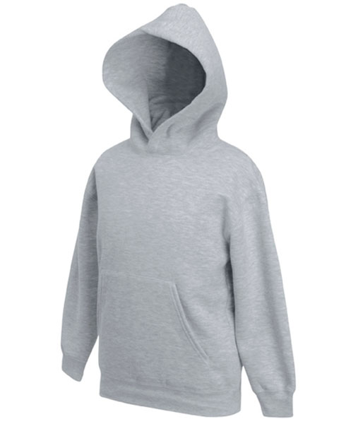 62 037 94 Hanorace de copii gri cu buzunar cangur Kids Hooded Sweat Fruit of the Loom poza 7