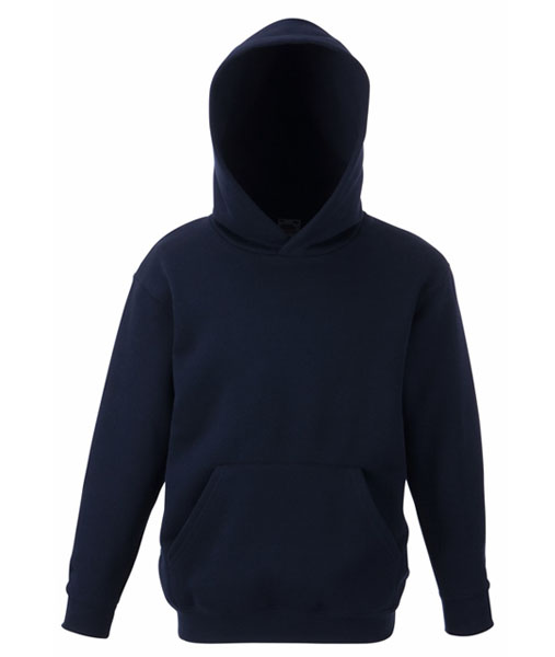 62 037 AZ Hanorace de copii bleumarin cu buzunar cangur Kids Hooded Sweat Fruit of the Loom poza 8