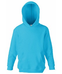 62 037 YT Hanorace de copii albastre cu buzunar cangur Kids Hooded Sweat Fruit of the Loom poza 10