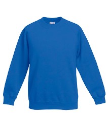 62 039 51 Bluze promotionale pentru copii albastre Kids Raglan Sweat Fruit of the Loom poza 7