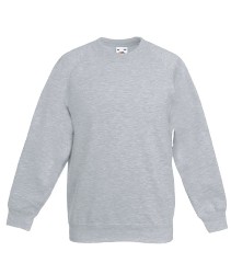 62 039 94 Bluze promotionale pentru copii gri Kids Raglan Sweat Fruit of the Loom poza 9