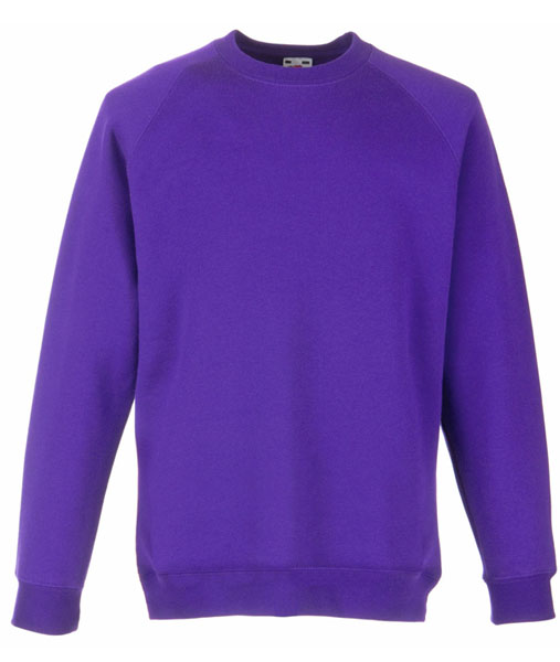 62 039 PE Bluze promotionale pentru copii mov Kids Raglan Sweat Fruit of the Loom poza 11