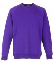 62 039 PE Bluze promotionale pentru copii mov Kids Raglan Sweat Fruit of the Loom poza 11