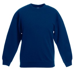 62 041 32 Bluze promotionale pentru copii albastre inchis Kids Set In Sweat Fruit of the Loom poza 2