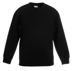 62 041 36 Bluze promotionale pentru copii negre Kids Set In Sweat Fruit of the Loom poza 4