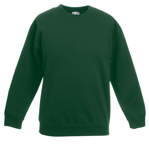 62 041 38 Bluze promotionale pentru copii verzi Kids Set In Sweat Fruit of the Loom poza 5
