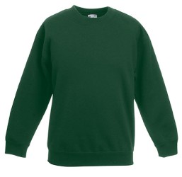 62 041 38 Bluze promotionale pentru copii verzi Kids Set In Sweat Fruit of the Loom poza 5
