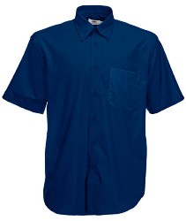 65 112 32 Camasi promotionale barbatesti bleumarin cu maneci scurte Short Sleeve Oxford Shirt Fruit of the Loom poza 2