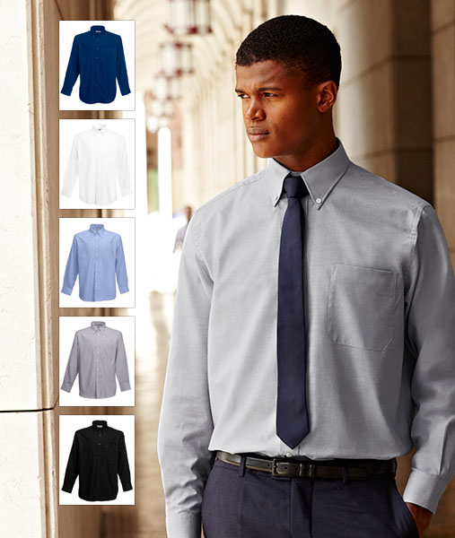 65 114 0 Camasi promotionale barbatesti colorate cu maneci lungi Long Sleeve Oxford Shirt Fruit of the Loom poza 1