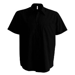 AP95140 camasi negre barbatesti cu maneca scurta poza 5