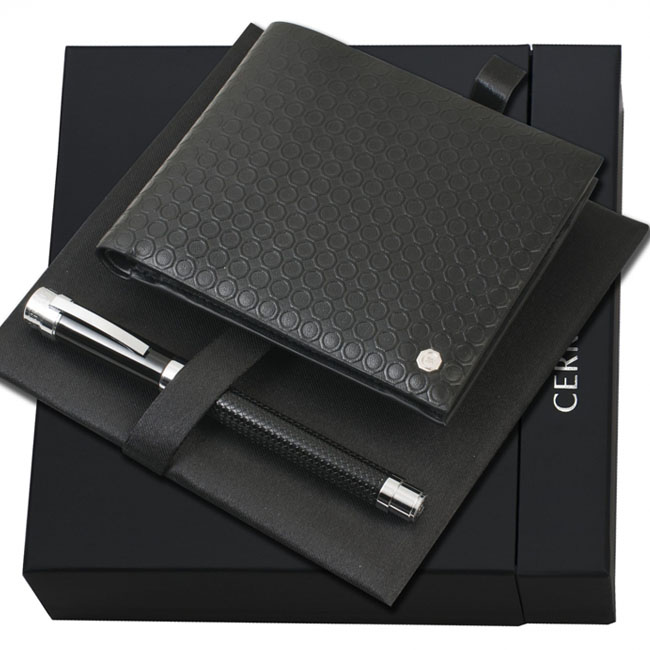 NPRW111 seturi de portofele Cerruti cu pixuri metalice de lux poza 1