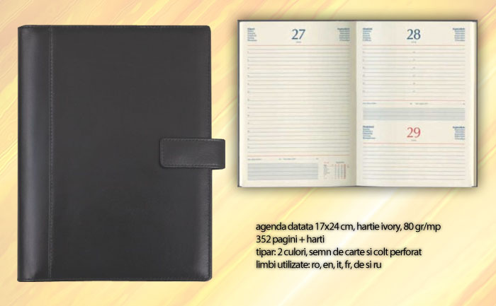 agenda din piele naturala 2021 A5 NGD683N17 poza 1
