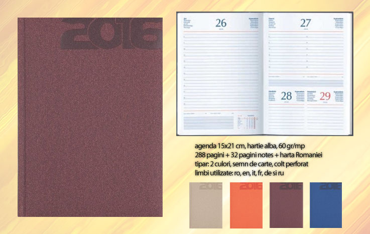 agende 2021 A5 cu coperti visinii 01460DEBO poza 1