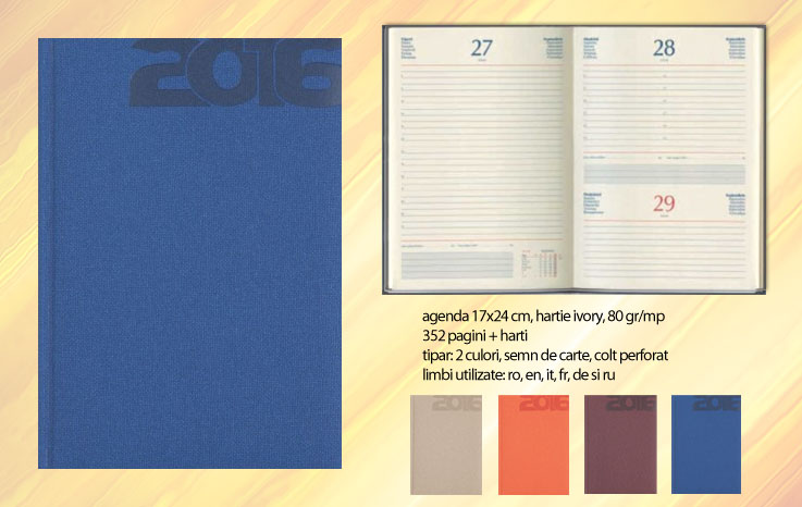 agende 2021 cu coperti albastre 01457DEBL poza 1