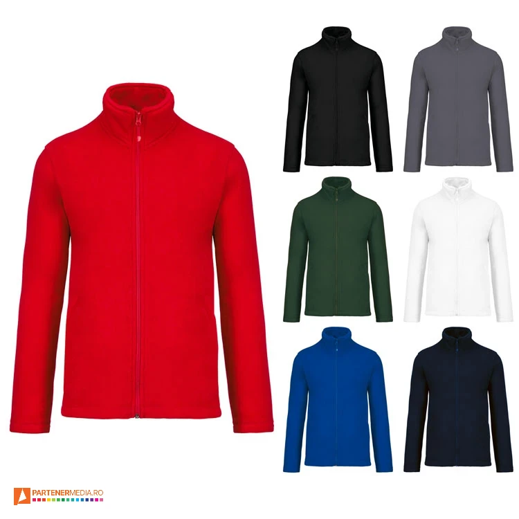 jachete colorate kariban din fleece unisex cu guler inalt ap4775 poza 1