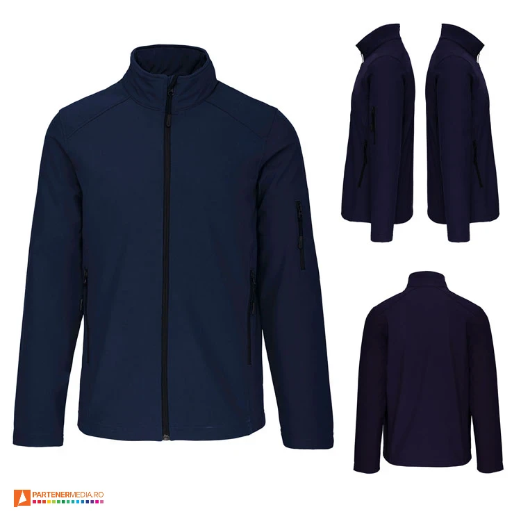 jachete unisex bleumarin kariban impermeabile ap59042 poza 6