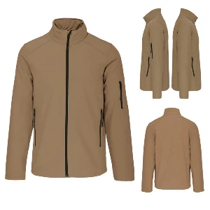 jachete unisex crem kariban impermeabile ap59042 poza 2