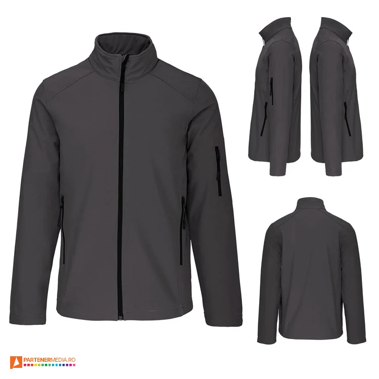 jachete unisex gri kariban impermeabile ap59042 poza 3
