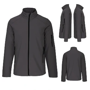 jachete unisex gri kariban impermeabile ap59042 poza 3
