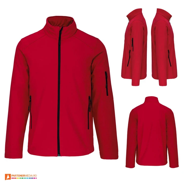 jachete unisex rosii kariban impermeabile ap59042 poza 5