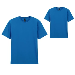 tricouri albastre unisex din bumbac cu guler rotund gildan ap592986 poza 6