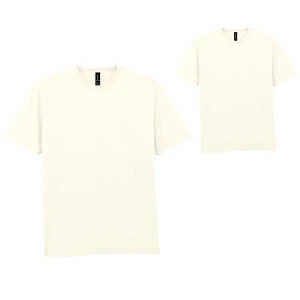 tricouri bej unisex din bumbac cu guler rotund gildan ap592986 poza 8