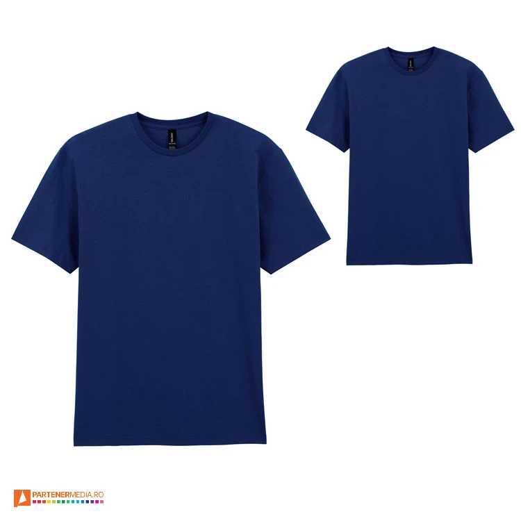 tricouri bleumarin unisex din bumbac cu guler rotund gildan ap592986 poza 9
