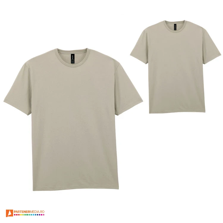 tricouri crem unisex din bumbac cu guler rotund gildan ap592986 poza 10