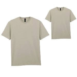 tricouri crem unisex din bumbac cu guler rotund gildan ap592986 poza 10