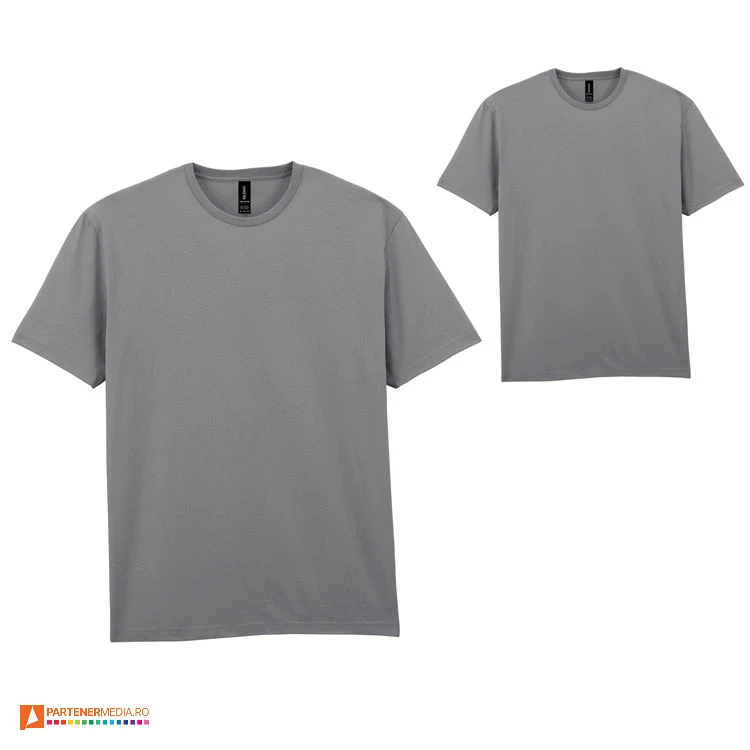 tricouri gri unisex din bumbac cu guler rotund gildan ap592986 poza 13