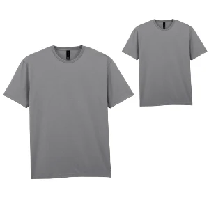 tricouri gri unisex din bumbac cu guler rotund gildan ap592986 poza 13