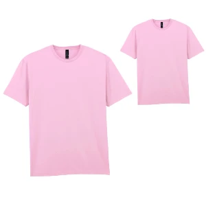 tricouri roz unisex din bumbac cu guler rotund gildan ap592986 poza 17