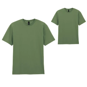 tricouri unisex khaki din bumbac cu guler rotund gildan ap592986 poza 2