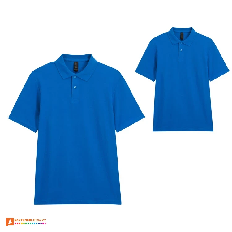 tricouri albastre gildan din bumbac cu guler polo ap592995 poza 9