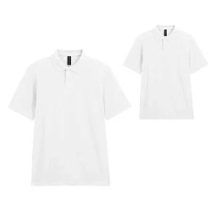 tricouri albe gildan din bumbac cu guler polo ap592995 poza 10