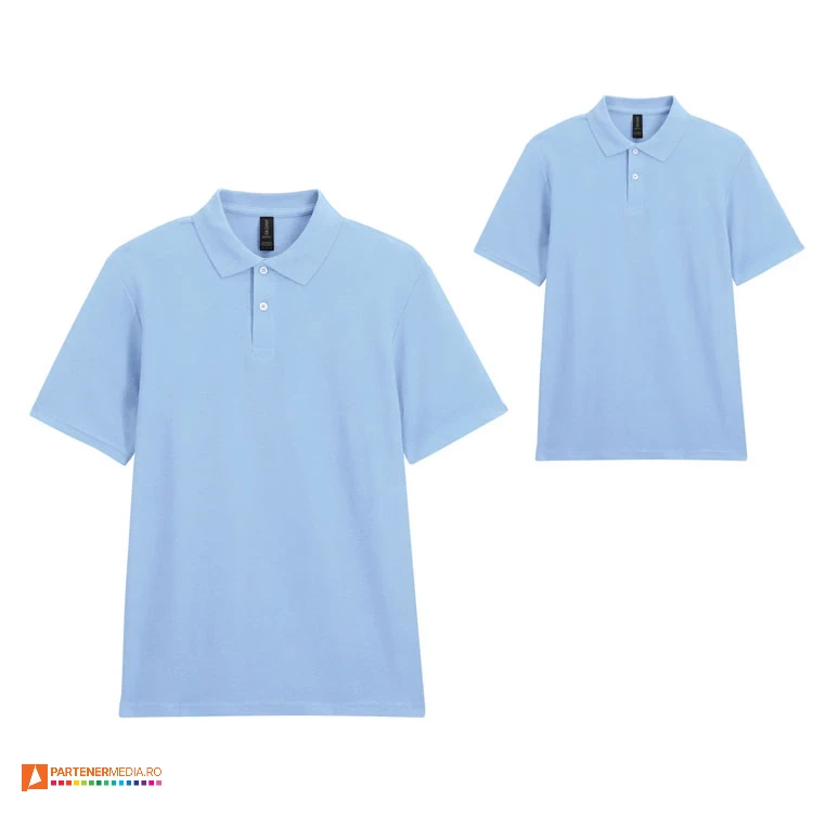tricouri bleu gildan din bumbac cu guler polo ap592995 poza 11