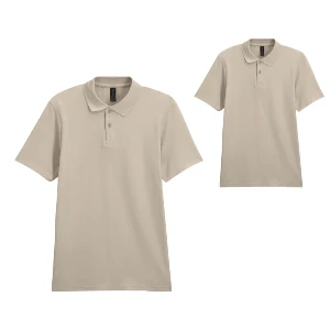 tricouri crem gildan din bumbac cu guler polo ap592995 poza 4