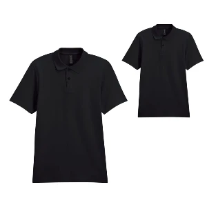 tricouri negre gildan din bumbac cu guler polo ap592995 poza 7