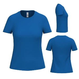 tricouri albastre sport pentru dame din poliester ap593045 poza 3
