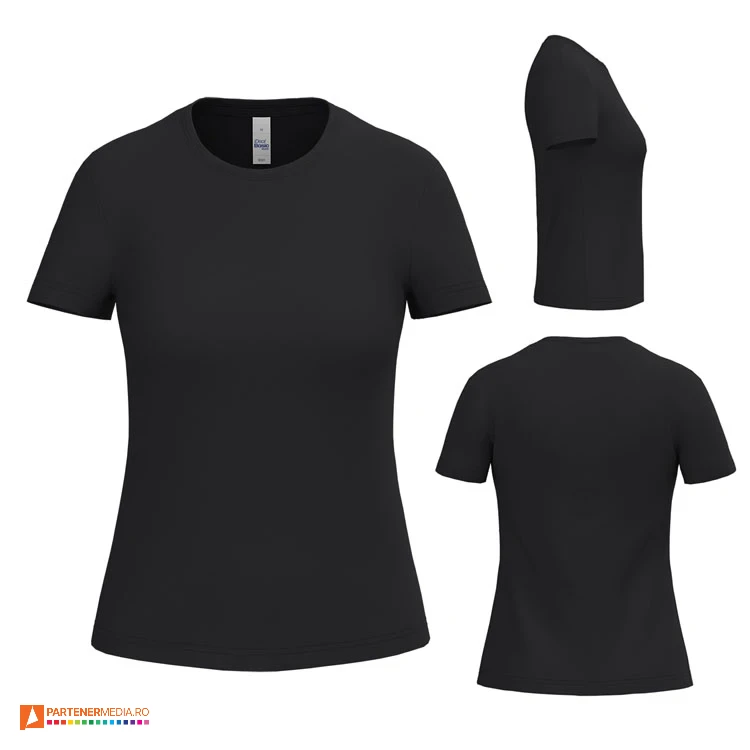 tricouri negre sport pentru dame din poliester ap593045 tricouri negre sport pentru dame din poliester ap593045 poza 6