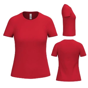 tricouri rosii sport pentru dame din poliester ap593045 poza 7