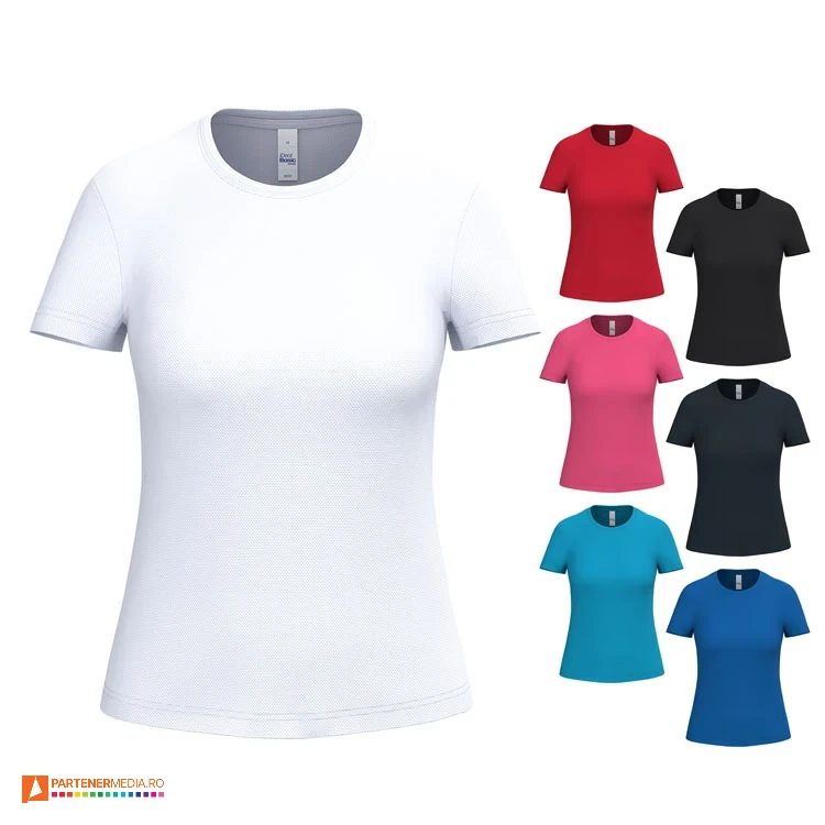 tricouri sport colorate pentru dame din poliester ap593045 tricouri sport colorate pentru dame din poliester ap593045 poza 1