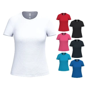 tricouri sport colorate pentru dame din poliester ap593045 poza 1