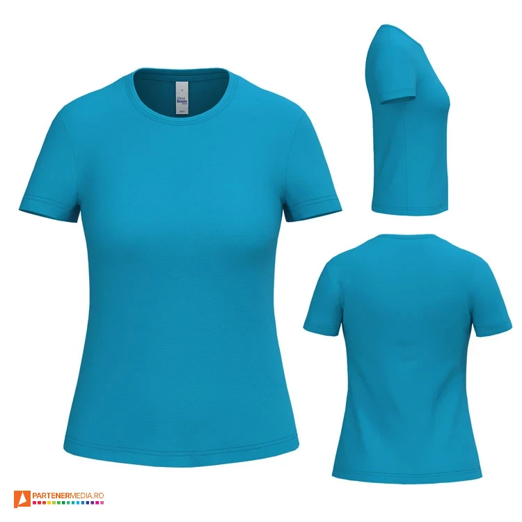 tricouri turquise sport pentru dame din poliester ap593045 tricouri turquise sport pentru dame din poliester ap593045 poza 2
