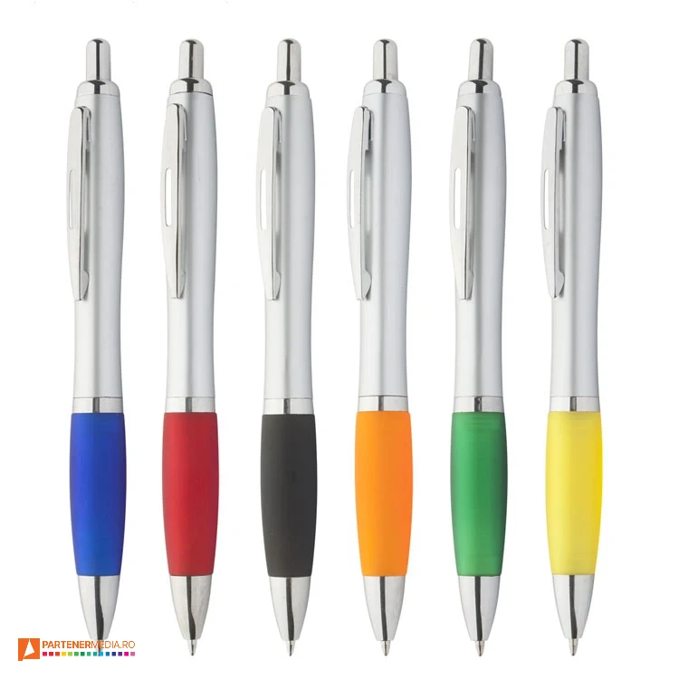 pixuri arginii cu design clasic si grip colorat ap6149 pixuri arginii cu design clasic si grip colorat ap6149 poza 1